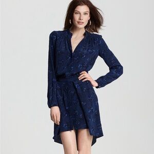Rebecca Taylor Inky Floral Shirtdress.